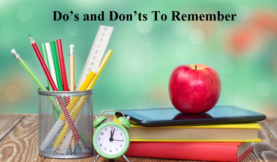 CBSE Board Examination: Do’s and Don’ts To Remember